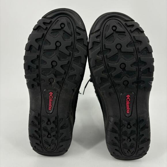 Columbia Ice Maiden Winter Boot Black Suede Leather Waterproof Faux Fur Size 9.5 - Picture 8 of 8